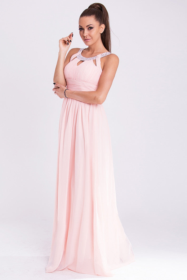 EVA&LOLA   DRESS - powder pink 19011-1