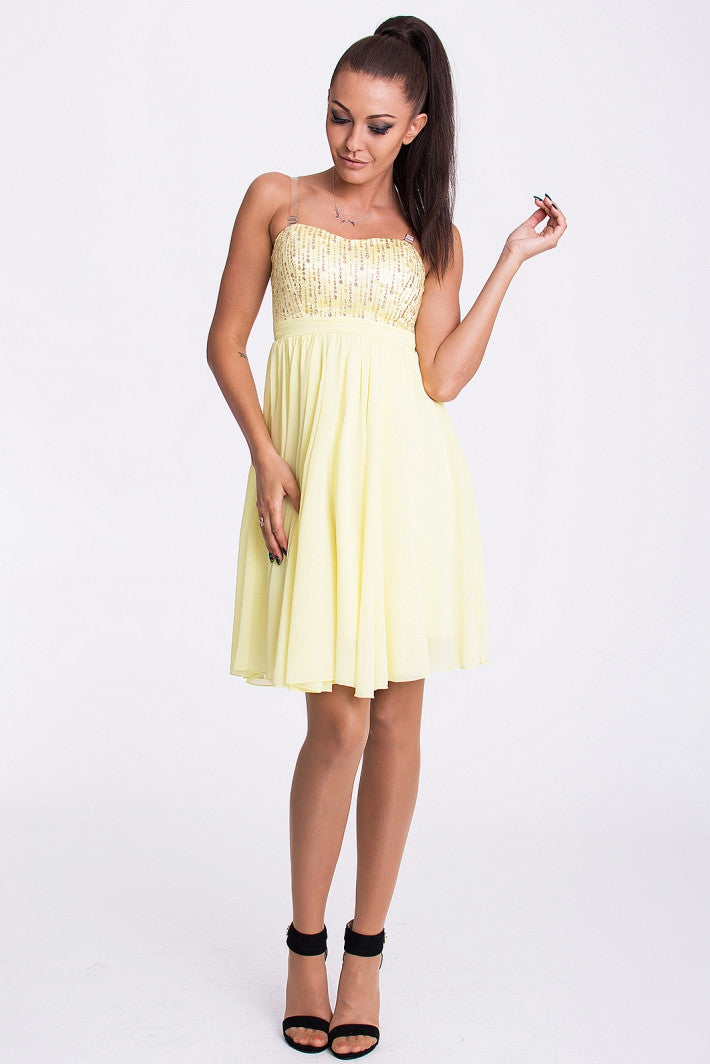 EVA & LOLA DRESS - LEMON 17001-6