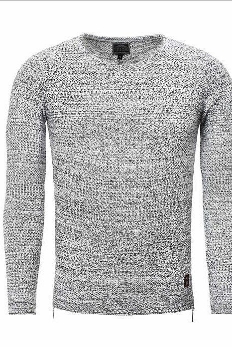 KNITTED MALE SWEATER CRSM - GREY 9506-1