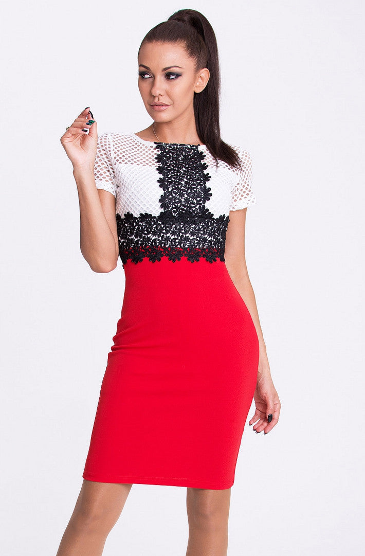 EMAMODA DRESS - RED 17009-1