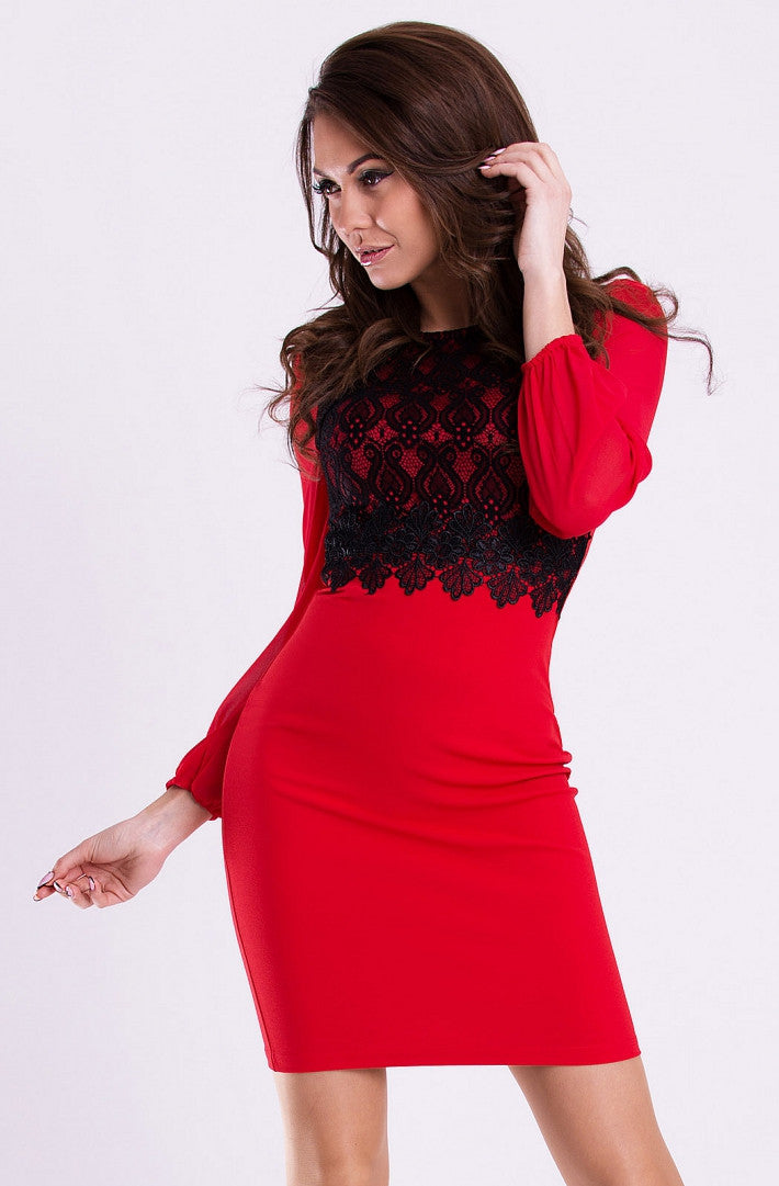 EMAMODA DRESS - RED 12003-1