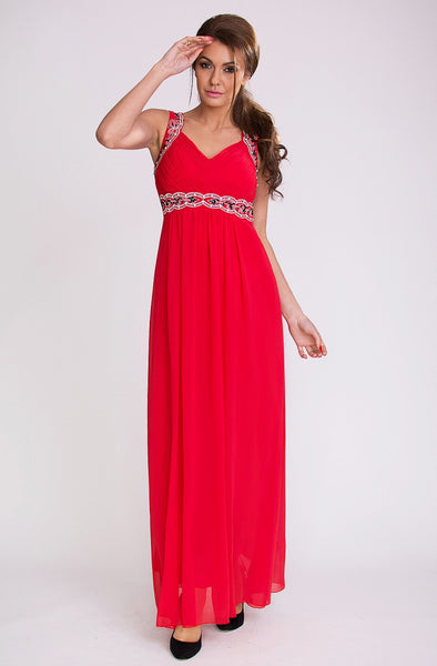 PINK BOOM  DRESS - RED 9602-2