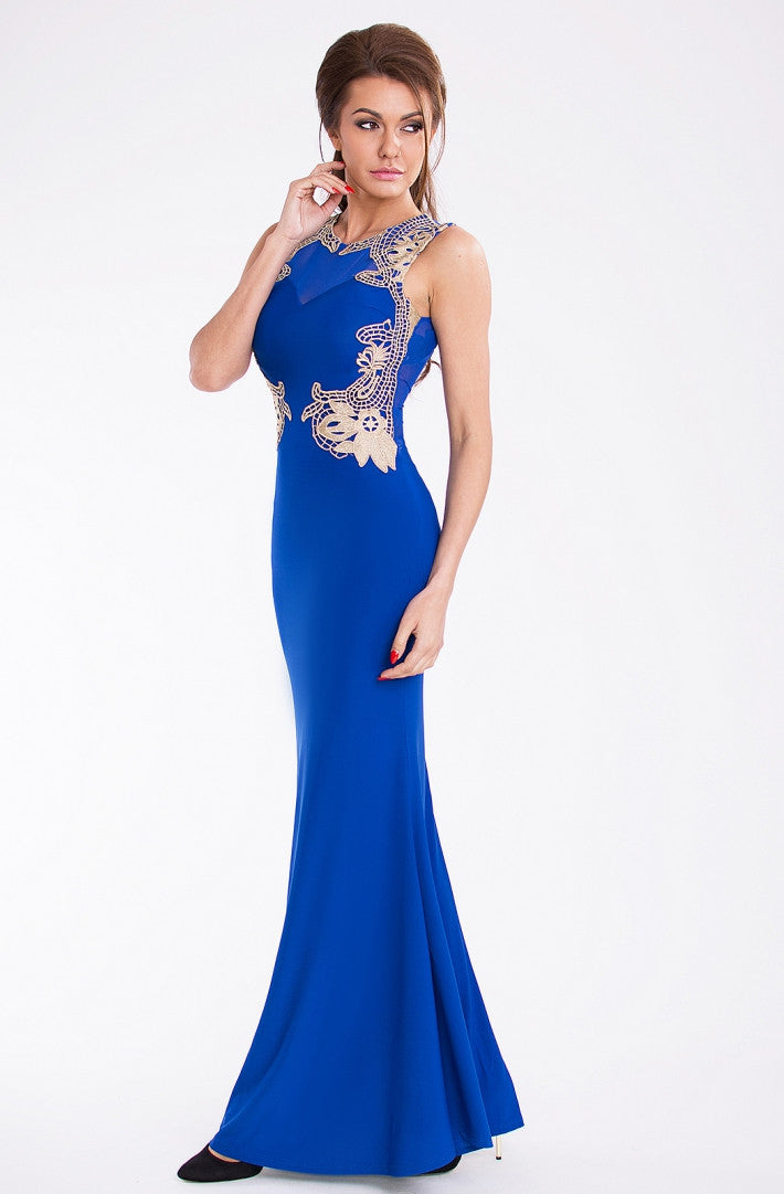 EVA & LOLA DRESS - cobalt 9611-3