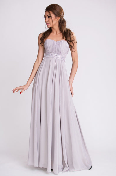 EVENING DRESS EVA & LOLA DRESS - GREY 7909-9