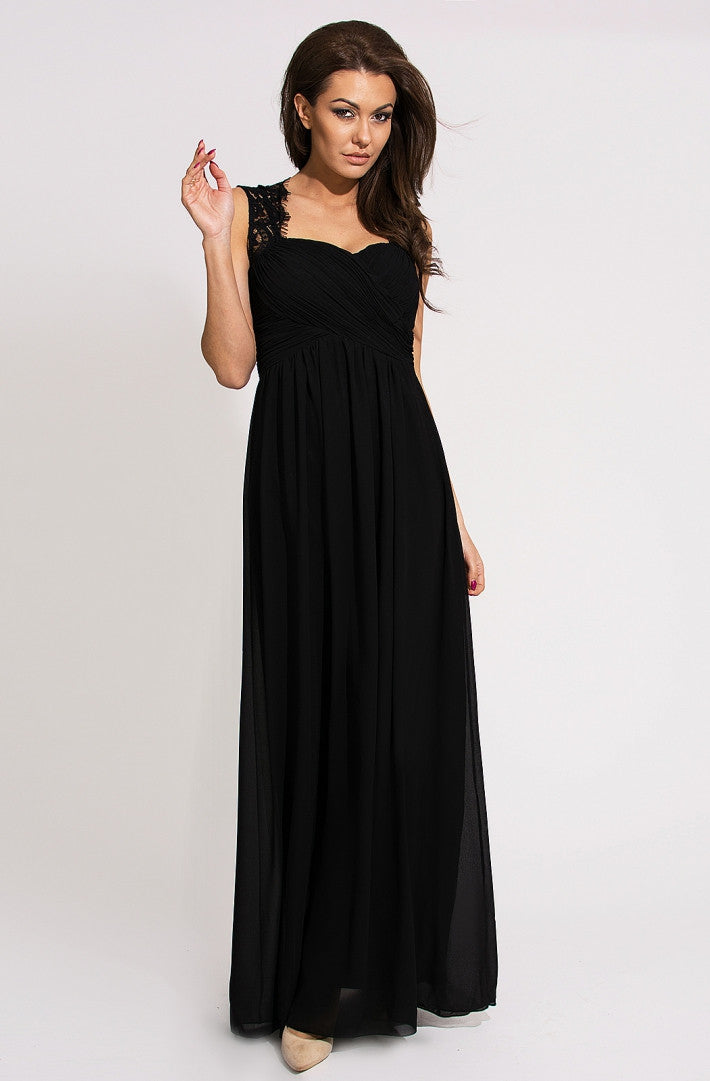 EVA & LOLA DRESS - BLACK 9711-1