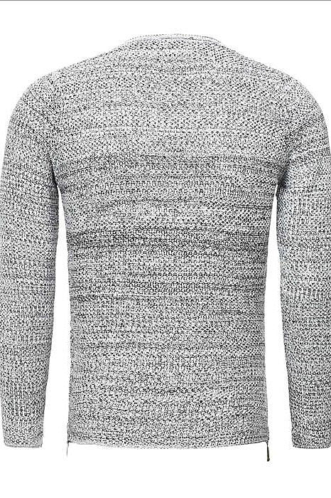 KNITTED MALE SWEATER CRSM - GREY 9506-1