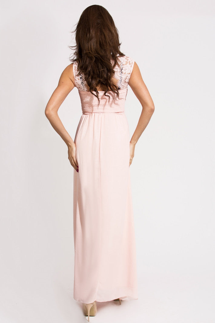 EVA & LOLA DRESS - powder pink 9711-4