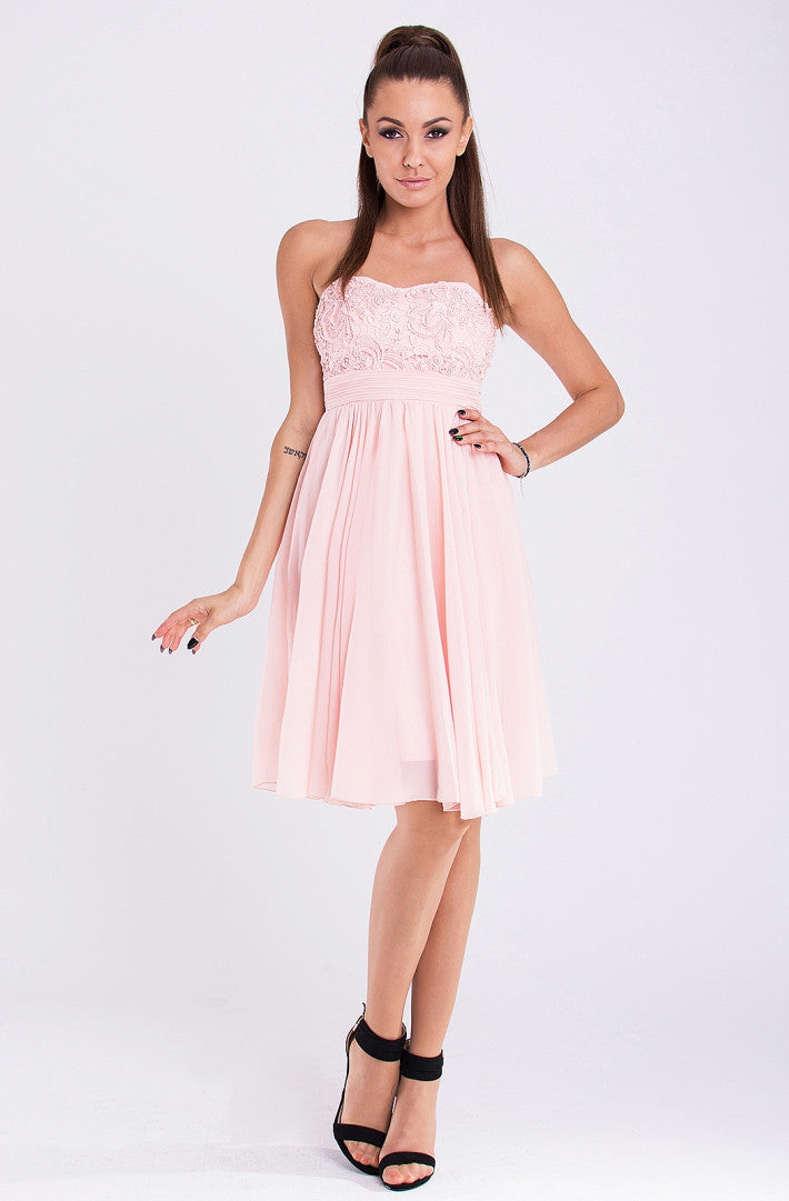 EVA & LOLA dress - powder pink 19010-2