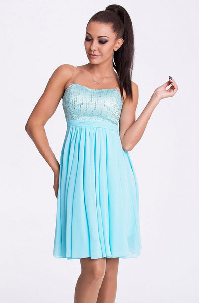 EVA & LOLA DRESS - BLUE 17001-3